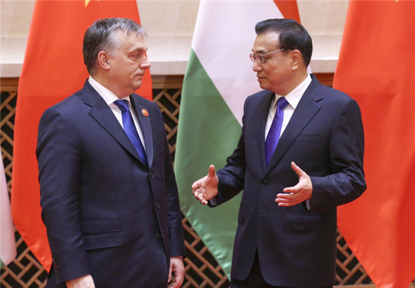 Chinese, Hungarian leaders meet on ties