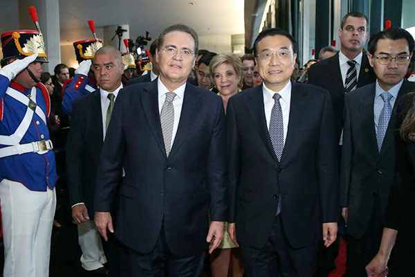 Chinese premier meets Brazilian parliamentary leaders