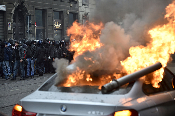 Italy opposition calls for minister to go after Expo riots