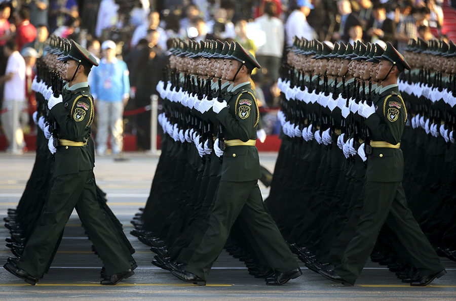 Final preparations before the parade in Beijing