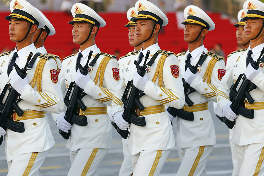 Final preparations before the parade in Beijing