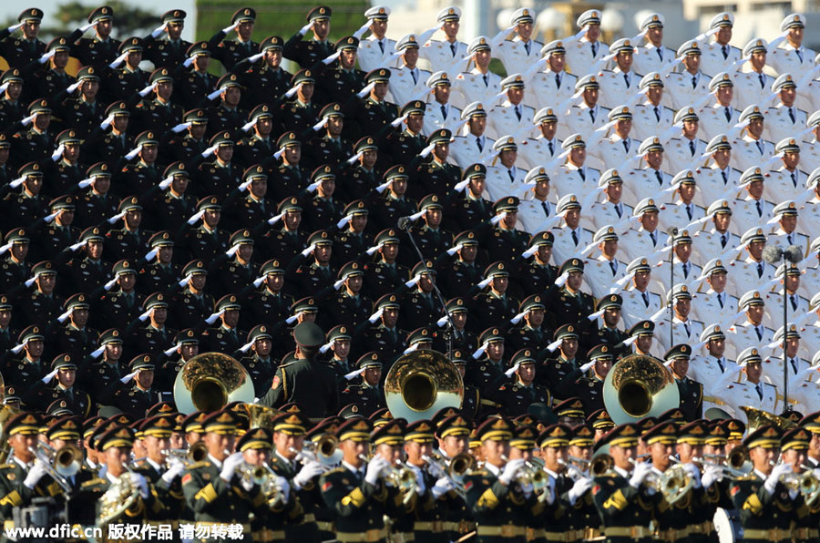 Final preparations before the parade in Beijing