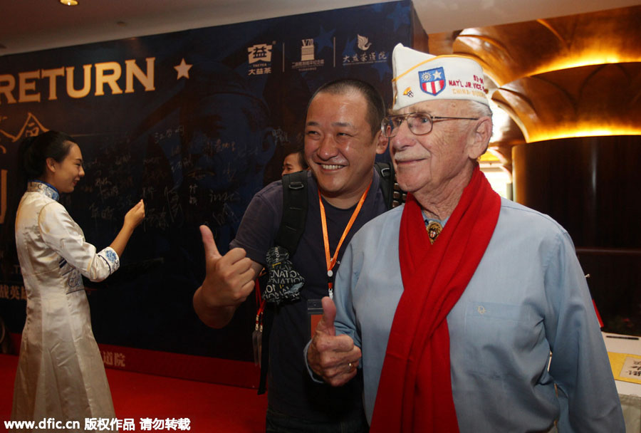 'Flying tigers' veterans mark war victory in Kunming