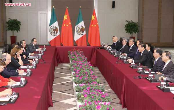 China-Mexico ties increasingly strategic: Xi