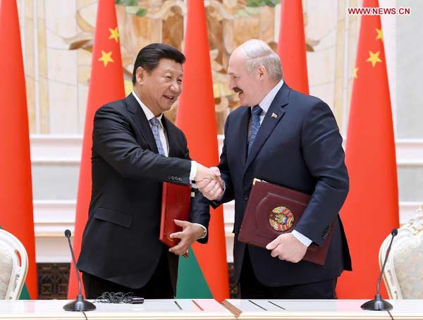 China, Belarus vow to combine development strategies, boost partnership