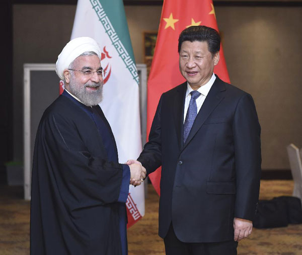 Xi meets Iranian president