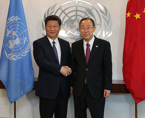 Xi reaffirms support for UN authority, urges more cooperation