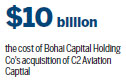 Bohai to buy jet leasing firm in US