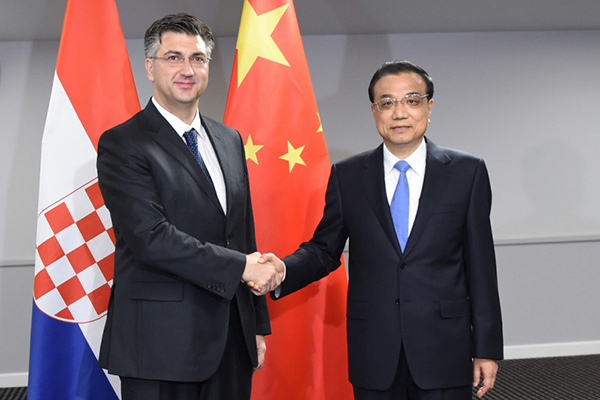 Premier Li looking forward to better China-Croatia cooperation