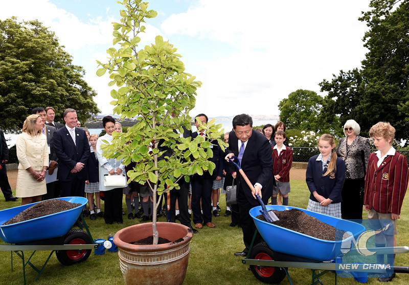 Trees of Friendship Chinese Xi has planted during his visits