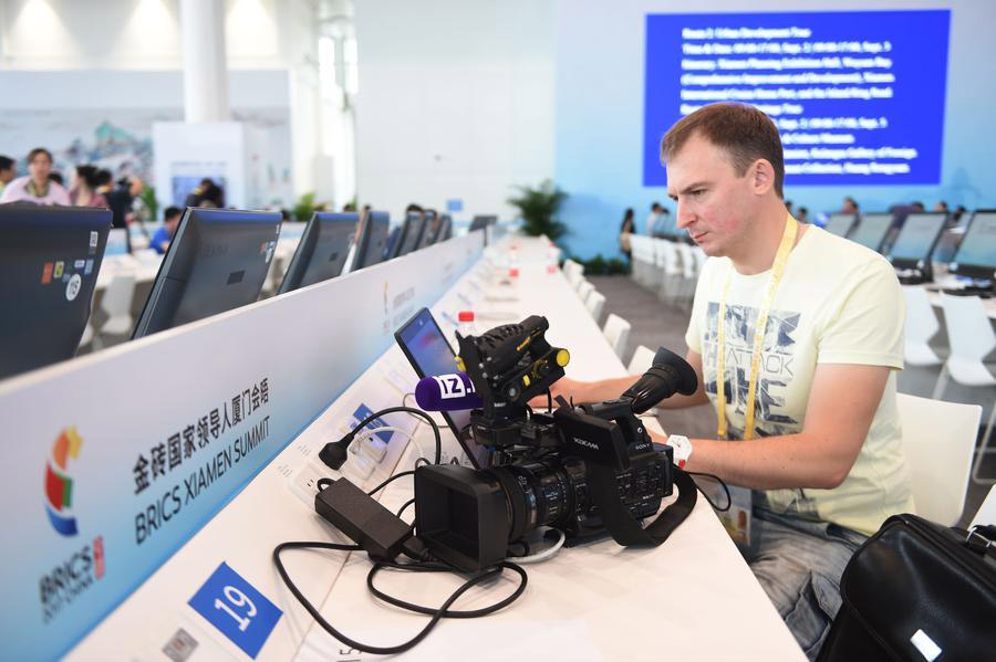 Media center for 2017 BRICS Summit put into operation