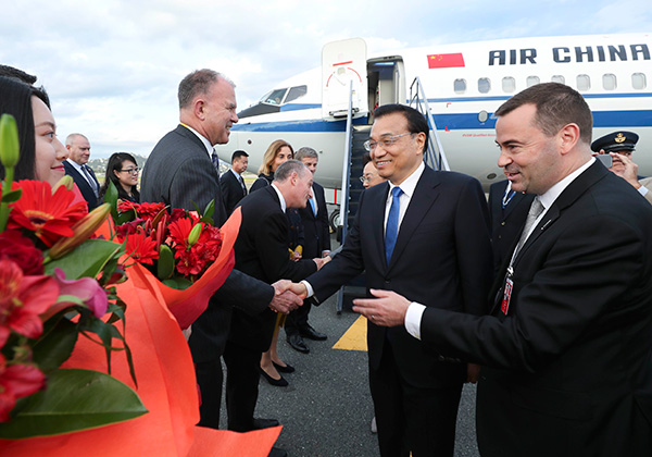 Premier Li arrives in Wellington for a much-anticipated visit