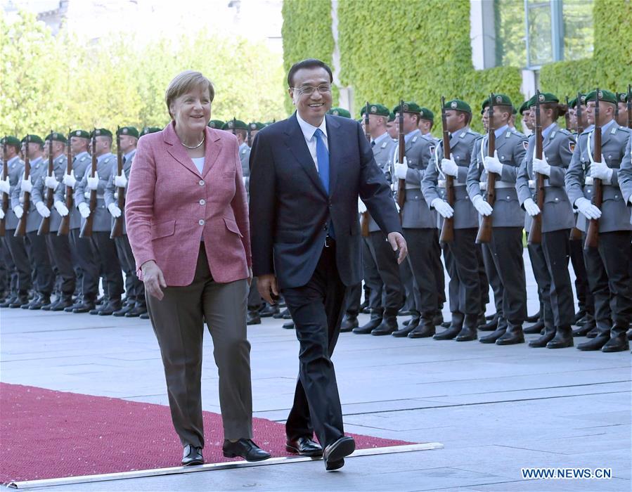 Chinese Premier Li holds talks with German Chancellor Merkel in Berlin