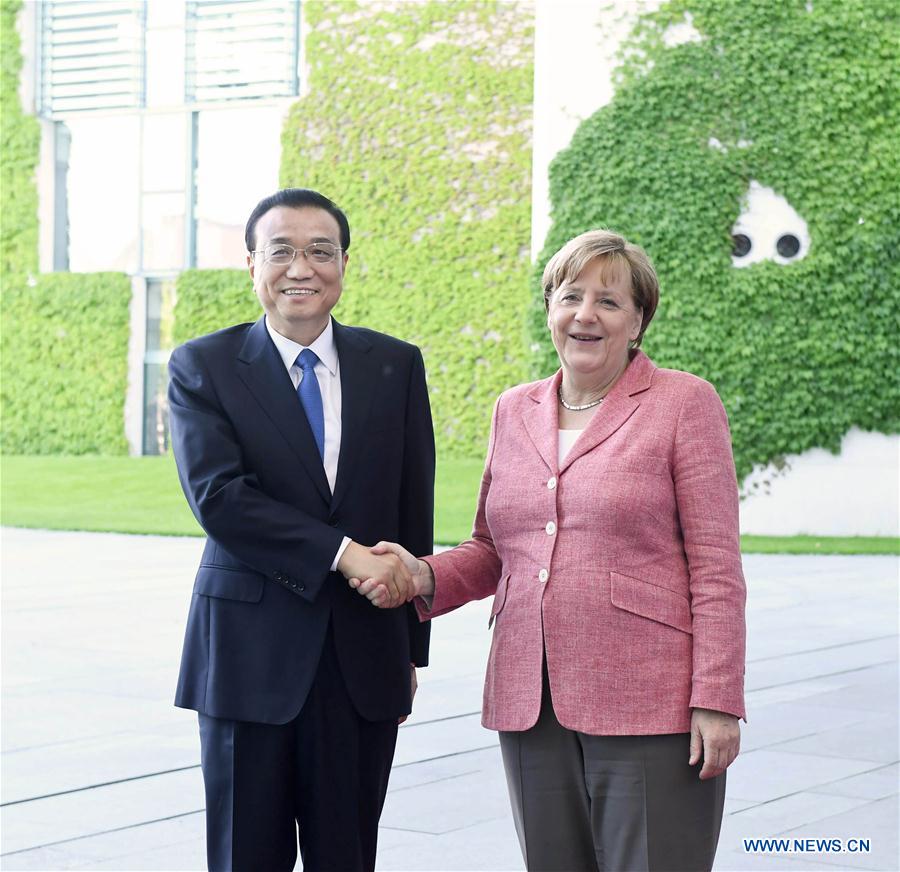 Chinese Premier Li holds talks with German Chancellor Merkel in Berlin