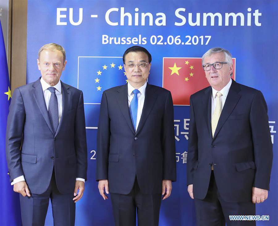 Chinese premier attends 19th China-EU leaders' meeting in Brussels