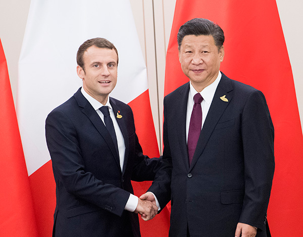 Xi, Macron agree to promote China-France cooperation