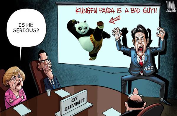 Cartoon: Abe's farce
