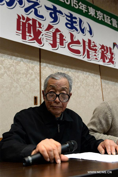 Nanjing Massacre survivor invited to attend testimony meeting in Tokyo