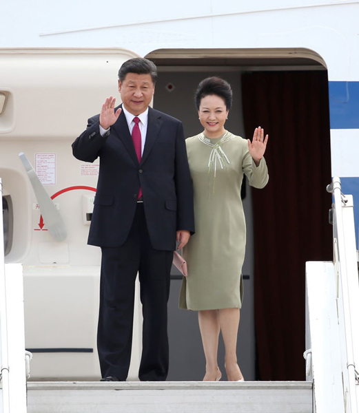 Chinese president arrives for state visit to South Africa