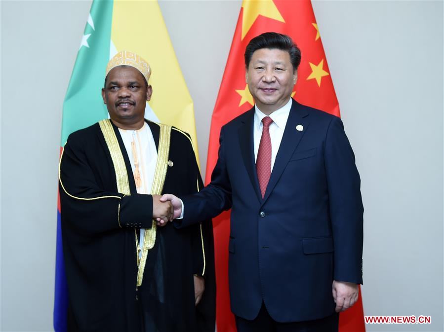 Xi meets African leaders in Johannesburg