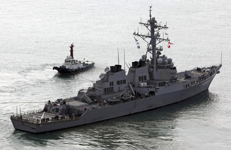 US destroyers set sail ahead of DPRK launch