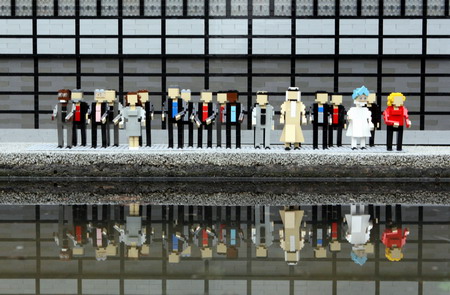 Lego miniatures of G20 London summit