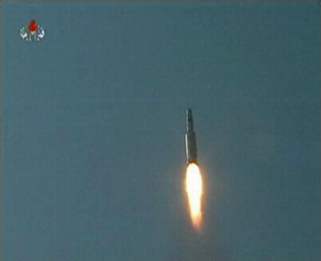 Footage of DPRK rocket launch released