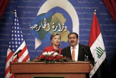 Clinton: US stands by Iraqis, withdrawal on track