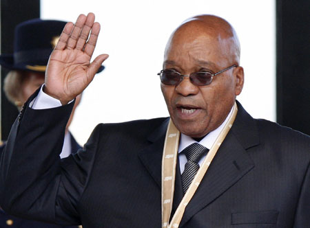 Zuma sworn in as South African president