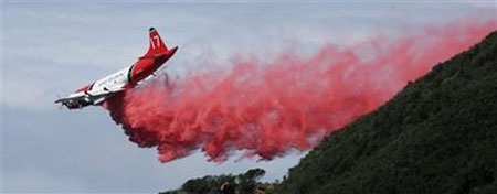 Forest fire in California