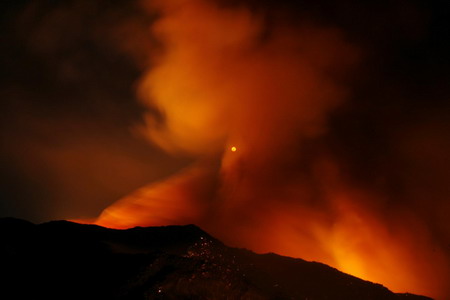 Forest fire in California