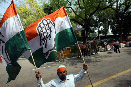Congress party wins election in India
