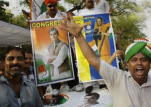 India's ruling Congress party wins resounding victory