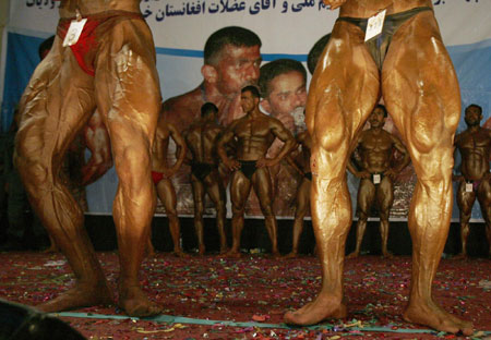 Muscle men vie for Mr. Afghanistan