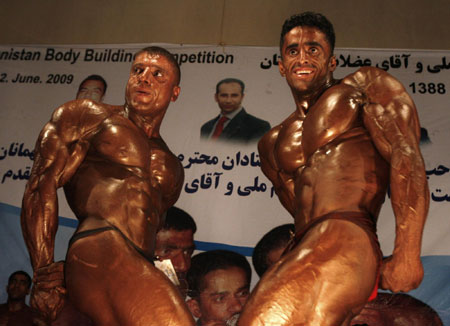 Muscle men vie for Mr. Afghanistan