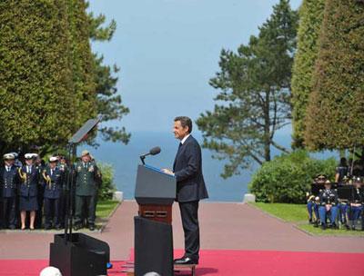 Sarkozy delivers speech, 'platform' needed