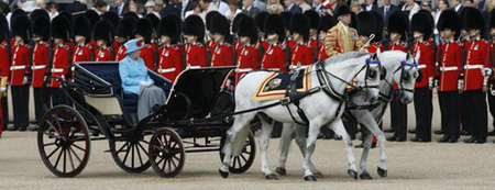 Britain celebrates queen's official birthday