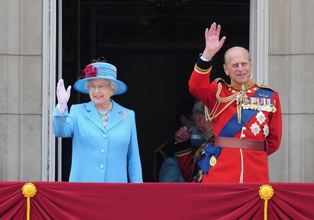 Britain celebrates queen's official birthday