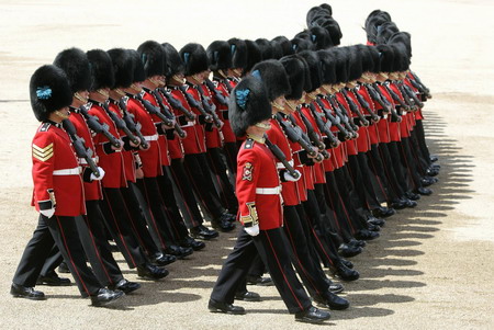 Britain celebrates queen's official birthday