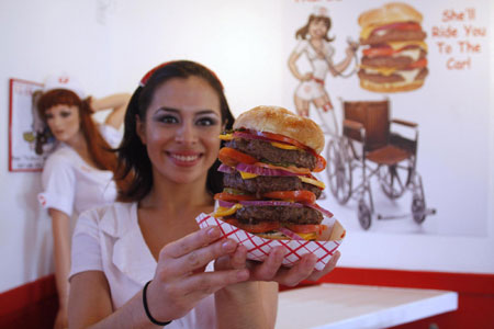 Have a taste: Quadruple Bypass Burger