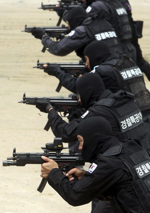Anti-terrorist drill in Seoul