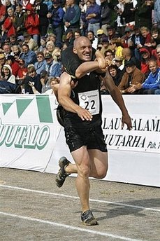 Finland ends Estonia's reign in wife-carrying