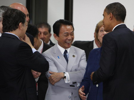 World leaders' expressions at G8 summit