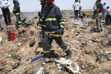 Black boxes found after Iran plane crash