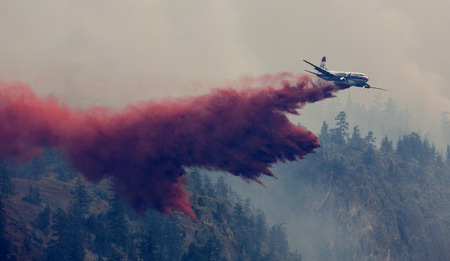 Thousands flee Canadian forest fire