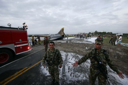 Kfir fighter plane crash<STRONG> </STRONG>in Colombia