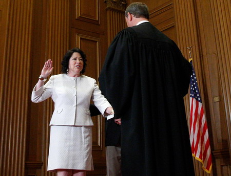 Sotomayor sworn in to top US court