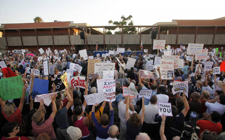 US town hall meeting on healthcare reform