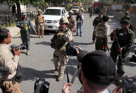 7 die in blast at NATO HQ in Kabul