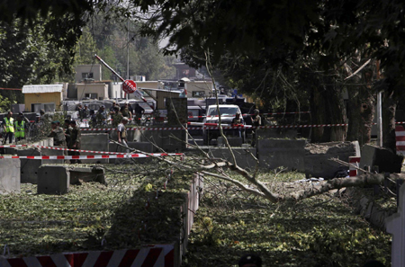 Blast at NATO base in Kabul